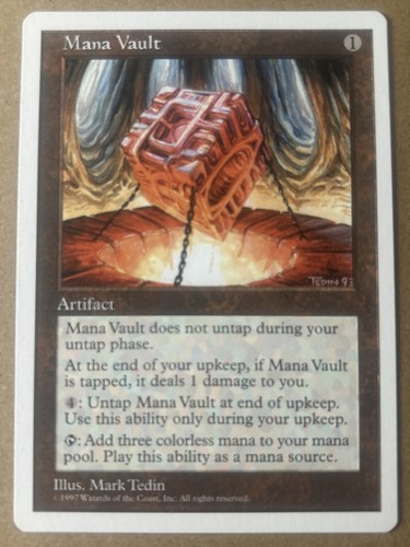 Mana vault mtg - mana, set